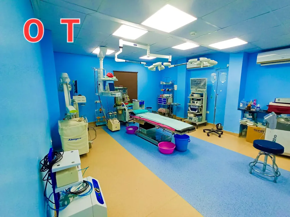 Operation theatre with C-arm at Satyadev Hospital
