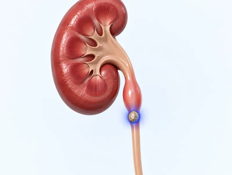 Ureteric stone in the ureter below the kidney - ureteric stone treatment in Patna